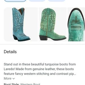 Laredo turquoise western boots